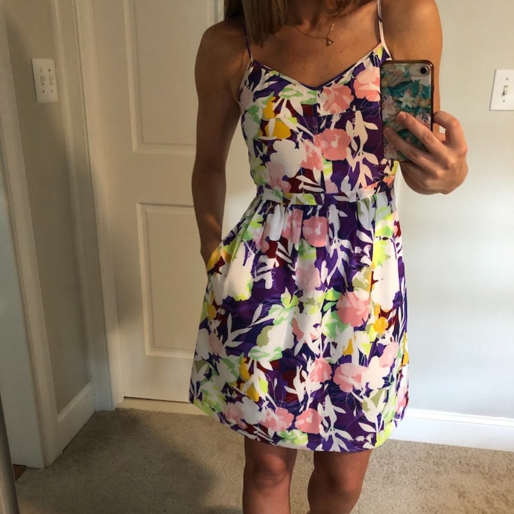 J Crew Factory Floral Sun Dress